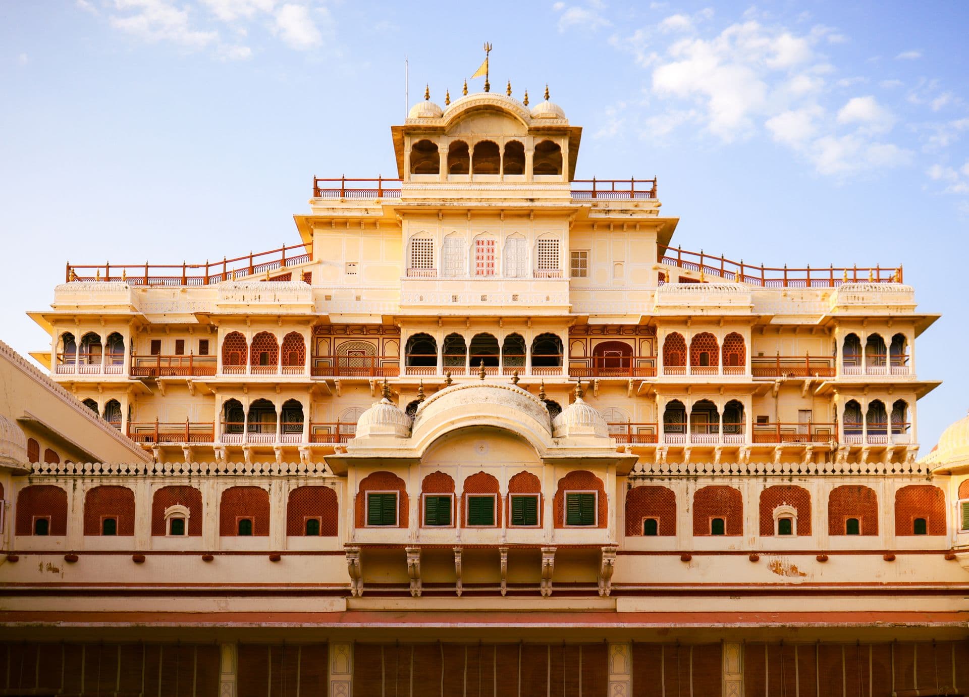 City Palace Jaipur with traditional royal architecture